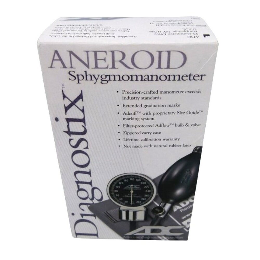 ADC NIB Diagnostix 700-11ABK Series Black Pocket Aneroid Sphygmomanometer